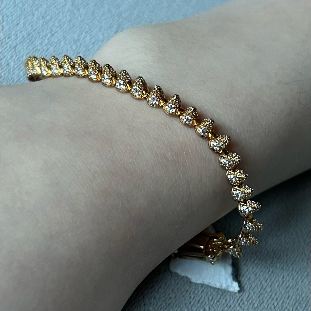 Eddie Borgo ~ Cone Tennis Bracelet ~ Plated Gold Tone